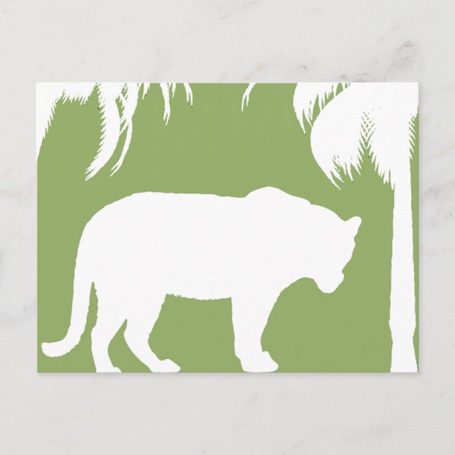 Carte Postale jungle verte (Devant)