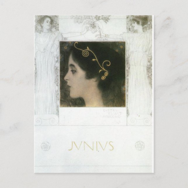 Carte Postale Junius par Gustav Klimt (Devant)