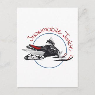 Carte Postale Junkie motoneige