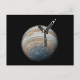Carte Postale Juno Spacecraft à Planet Jupiter