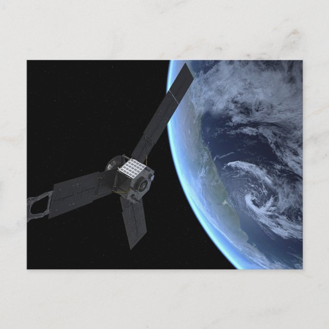 Carte Postale Juno Spacecraft Pendant Son Vol Sur Terre (Devant)