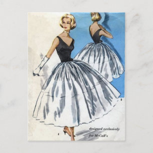 Carte Postale Jupe blanche