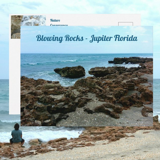 Carte Postale Jupiter Floride Blowing Rocks Photographique (Créateur téléchargé)