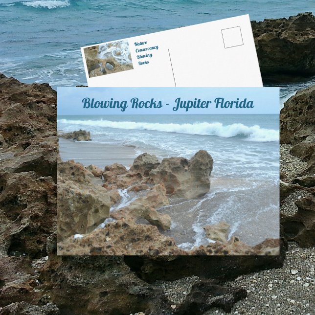 Carte Postale Jupiter Floride Blowing Rocks Photographique (Créateur téléchargé)