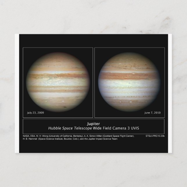 Carte Postale Jupiter Imprimer le 7 juin 2010 (Devant)