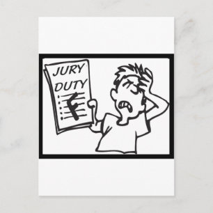 Carte Postale Jury Duty
