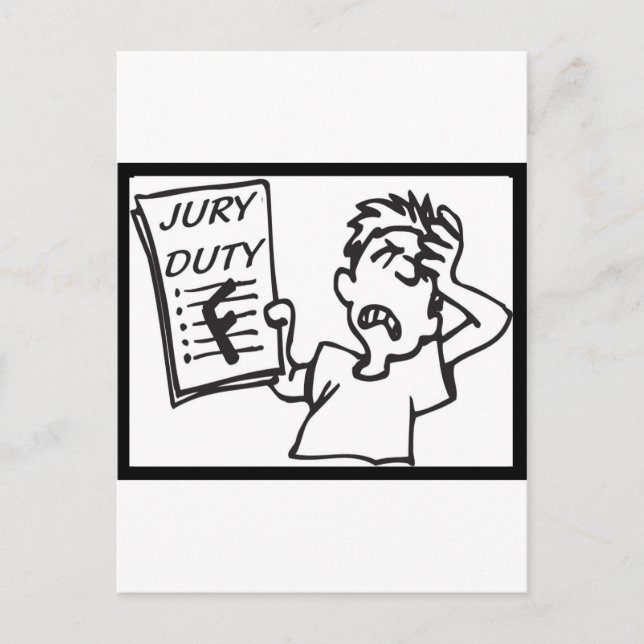 Carte Postale Jury Duty (Devant)