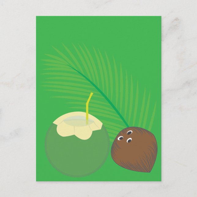 Carte Postale Jus de coco (Devant)