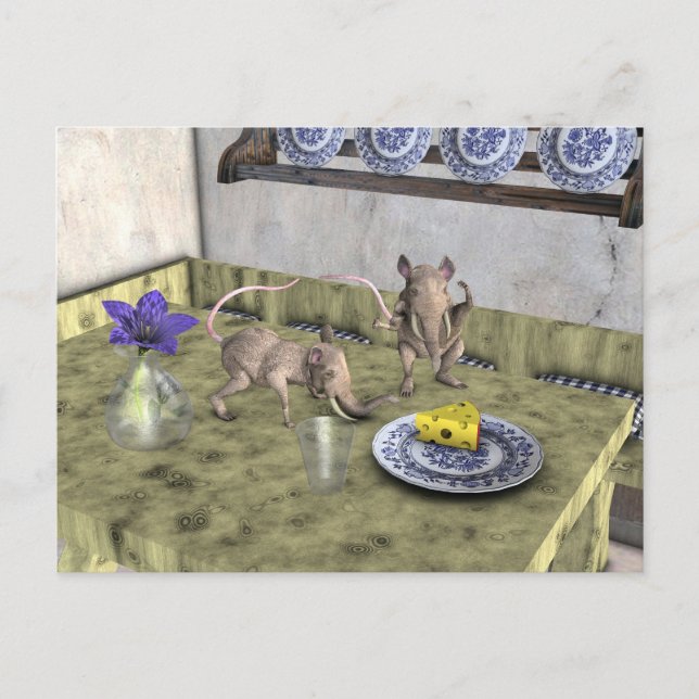 Carte Postale Jus de souris d'éléphant (Devant)