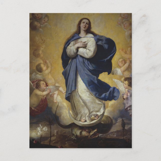 Carte Postale Jusepe de Ribera - L'Immaculée (Devant)
