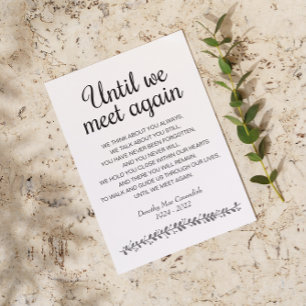 Carte Postale Jusqu'à ce que nous nous rencontrions de nouveau f