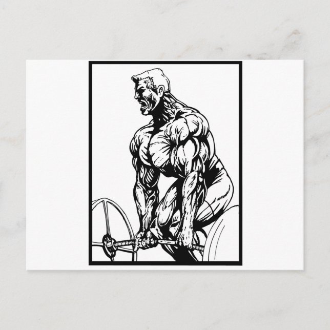 CARTE POSTALE JUSQU'À CE QUE VOUS PUISSIEZ BODYBUILDING LOGO (Devant)