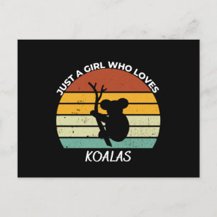 Carte Postale Just a girl who loves koalas