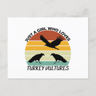 Carte Postale Just a girl who loves turkey vultures