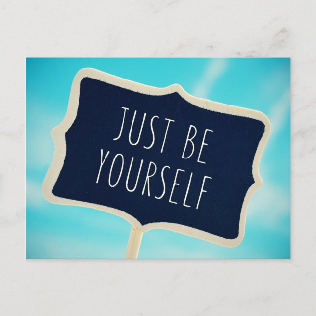 Carte Postale Just Be Yourself (Devant)