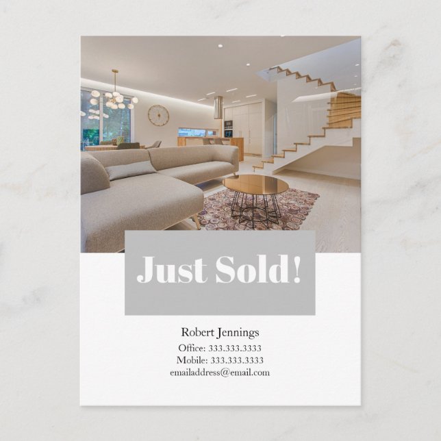 Carte Postale Just Sold Photo Postcard (Devant)