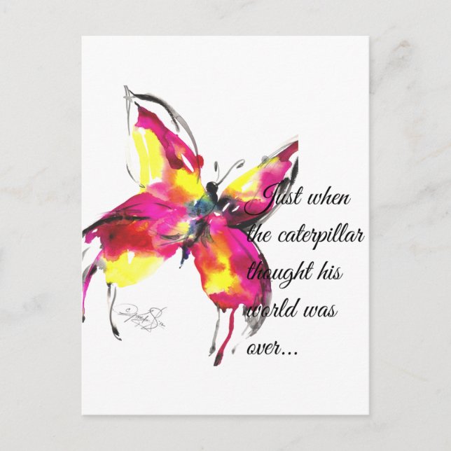 Carte Postale Juste au moment où il pensait que son monde était  (Devant)