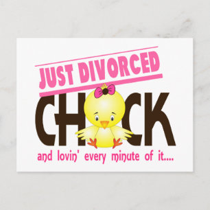 Carte Postale Juste Chick Divorcé