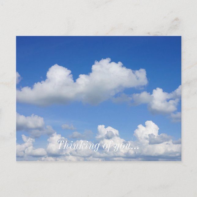 Carte Postale Juste des nuages (Devant)