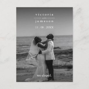 Carte Postale Juste Eloped Moderne Classique Soirée de Mariage É