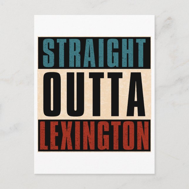 Carte Postale Juste En Face De Lexington Kentucky KY (Devant)