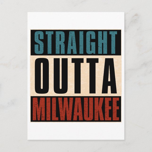 Carte Postale Juste En Face De Milwaukee Wisconsin WI (Devant)
