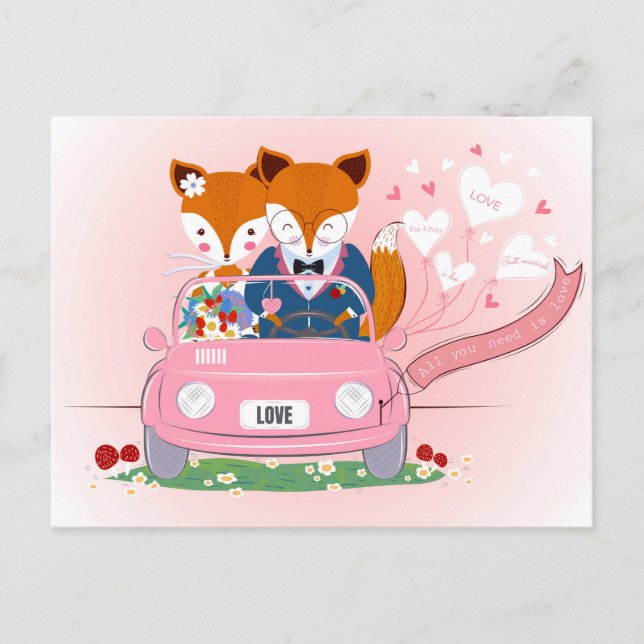 Carte Postale Juste marié (Devant)