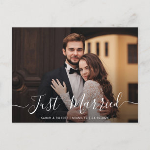 Carte Postale Juste marié mariage faire-part