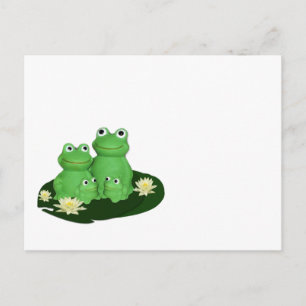 Carte Postale Juste pour les enfants FROG FAMILY ...