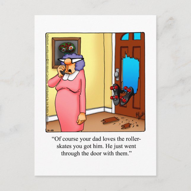 Carte Postale Juste Pour Rire Humour (Devant)