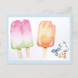 Carte Postale Juste pour vous - Popsicle