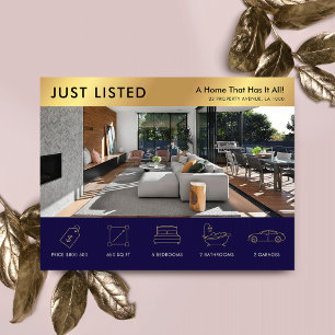 Carte Postale Juste répertorié Marine & Gold Real Estate Marketi