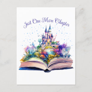 Carte Postale Juste un chapitre de plus - Amoureux de livres 