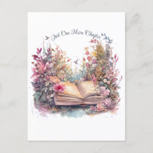 Carte Postale Juste un chapitre de plus - Amoureux de livres 