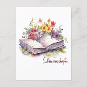 Carte Postale Juste un chapitre de plus - Amoureux des livres 
