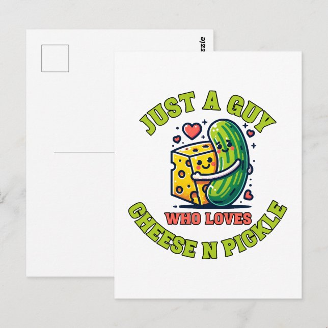 Carte Postale Juste un gars qui aime le pickle (Devant / Derrière)