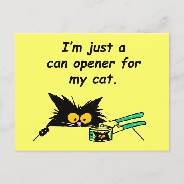 CARTE POSTALE JUSTE UN OUVRIER DE CASSE POUR MON CHAT (Devant)