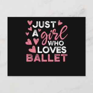 Carte Postale Juste une fille qui aime ballet danse ballerine