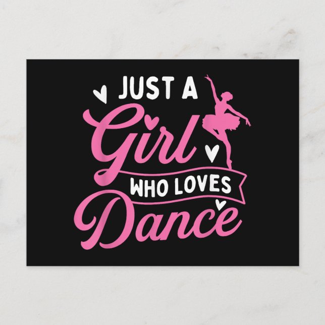 Carte Postale Juste Une Fille Qui Aime La Danse - Danseuse Amant (Devant)