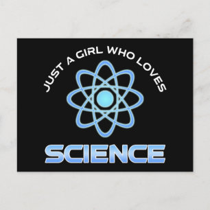 Carte Postale Juste Une Fille Qui Aime La Science