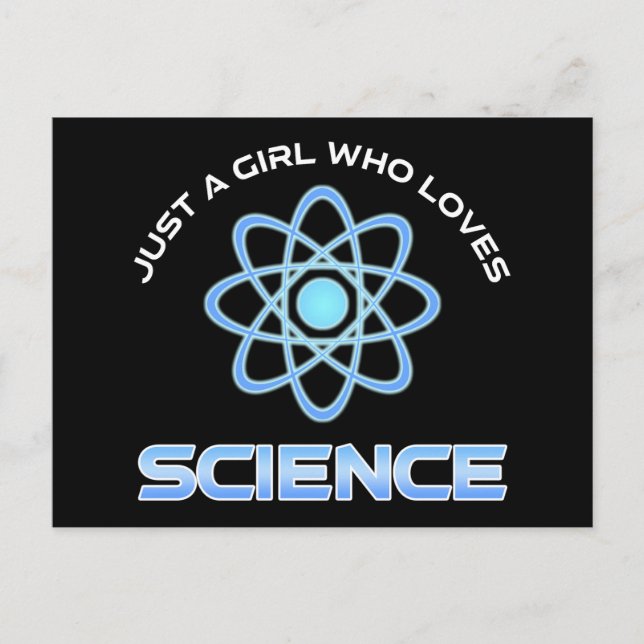 Carte Postale Juste Une Fille Qui Aime La Science (Devant)