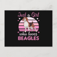 Juste une fille qui aime le Beagle - Doux chien Be
