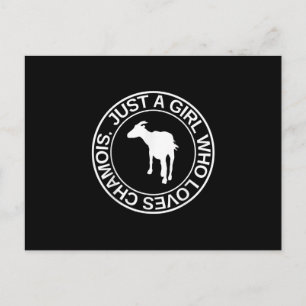 Carte Postale Juste une fille qui aime le chamois Cadeau pour fe