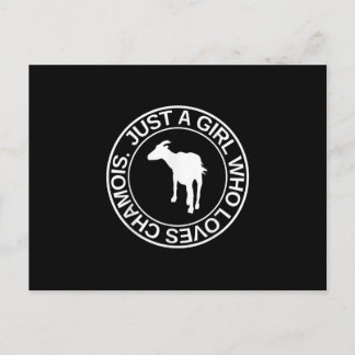 Carte Postale Juste une fille qui aime le chamois Cadeau pour fe