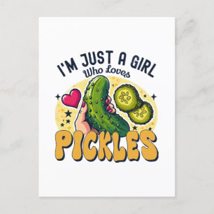 Carte Postale Juste Une Fille Qui Aime Les Pickles - Végétan Drô