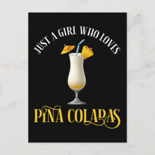 Carte Postale Juste Une Fille Qui Aime Les Pina Coladas
