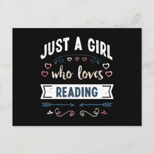 Carte Postale Juste une fille qui aime lire des cadeaux drôles