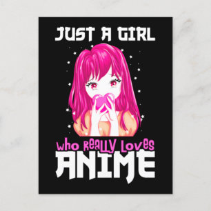 Carte Postale Juste Une Fille Qui Aime Vraiment Anime