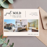 Carte Postale Juste Vendu Immobilier Immobilier Réalisateur Mark<br><div class="desc">Faites le tour du monde avec cette carte postale élégante et personnalisable,  avec vos images et votre texte personnalisés. Ajoutez facilement vos propres informations en cliquant sur l'option "personnaliser".</div>