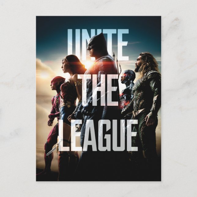 Carte Postale Justice League | Unissez la Ligue (Devant)